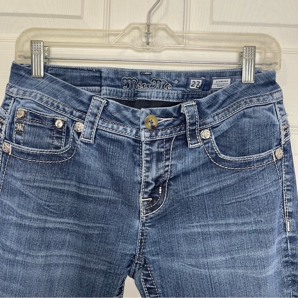 Miss Me Women’s Standard Boot Cut Denim Jeans Sz 27 - Picture 5 of 10